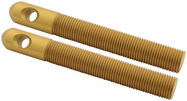 Allstar Performance Repl Aluminum Pins 1/2in Gold 2pk ALL18510