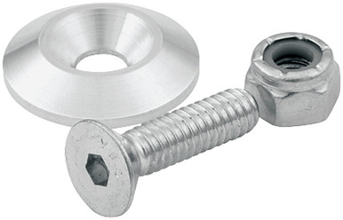 Allstar Performance Countersunk Bolts 1/4in w/1.25in Washer 50pk ALL18634-50
