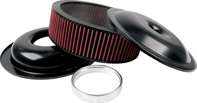 Allstar Performance LW 14in A/C Kit Black 5in Washable Element ALL25925