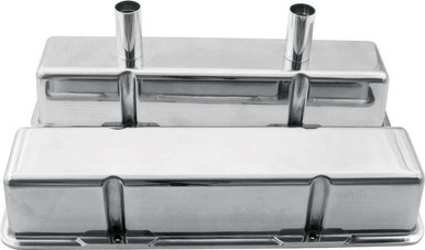 Allstar Performance Valve Covers SBC Alum w/Tubes ALL26139