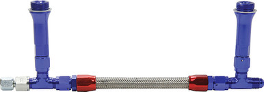 Allstar Performance Fuel Line Kit 9-5/16in Std Holley -6AN Blue ALL26154