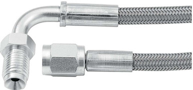 Allstar Performance 24in #3 Line -3 Str/90 Deg 3/8-24 Inv Flr ALL46332-24