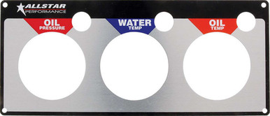 Allstar Performance Repl 3 Gauge Panel OP/WT/OT ALL80126