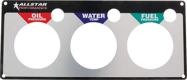 Allstar Performance Repl 3 Gauge Panel OP/WT/FP ALL80127
