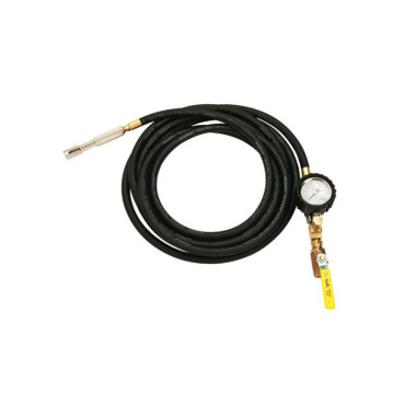 AME 24861 OTR Whip Hose 20' 1/2" Ball Valve with Dial Gauge