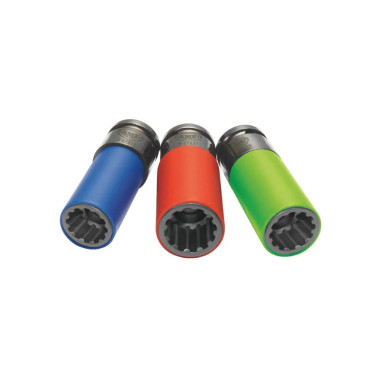 AME 67800 3 Piece SplinePlus Socket Set 17mm 19mm 21mm