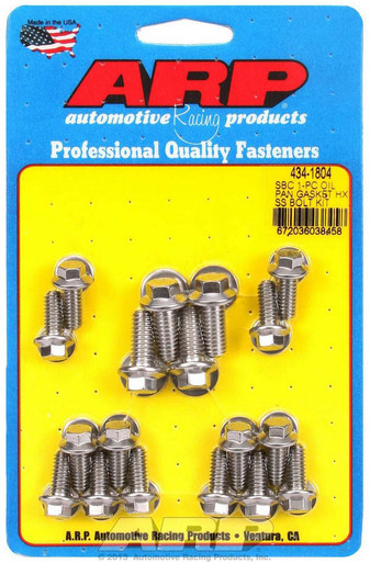 ARP SBC S/S Oil Pan Bolt Kit 434-1804