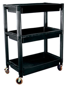 Heavy-Duty Plastic 3-Shelf Utility Cart ATD-7017