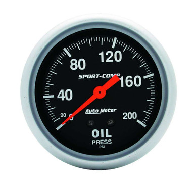 Autometer 0-200 Oil Pressure Gauge 3422