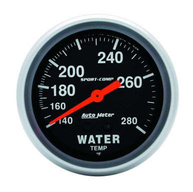 Autometer 140-280 Water Temp Gauge 3431