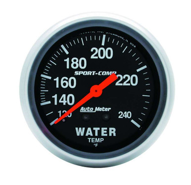 Autometer 120-240 Water Temp Gauge 3433