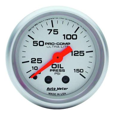 Autometer Ultra Lite 2 1/16in Oil 0-150 PSI Mech. 4323