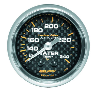 Autometer 2-1/16in C/F Water Temp. Gauge 120-240 4732
