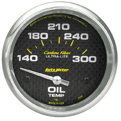 Autometer 2-5/8in C/F Oil Temp. Gauge 140-300 4848