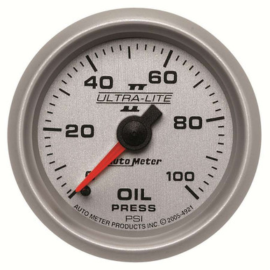 Autometer 2-1/16in U/L II Oil Pressure Gauge 0-100psi 4921