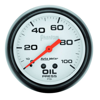 Autometer 2-5/8in Phantom Oil Pressure Gauge 0-100psi 5827