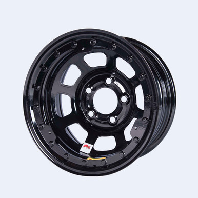 Bassett 15x8 IMCA B/Lock Wheel Black D-Hole 5x5 3in 58D53ILK