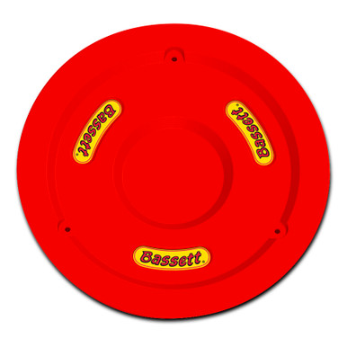 Bassett Wheel Cover 15in Red Fluorescent 5PLG-FLORED