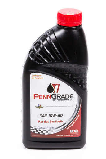 Penngrade 10w30 Racing Oil 1 Qt Partial Synthetic BPO71506