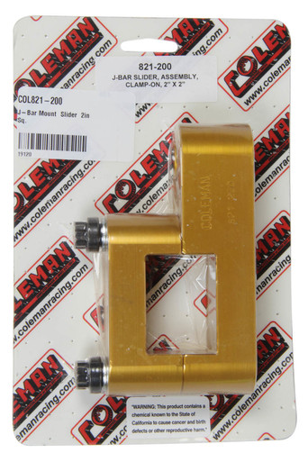 Coleman J-Bar Mount Slider 2in Sq. 821-200