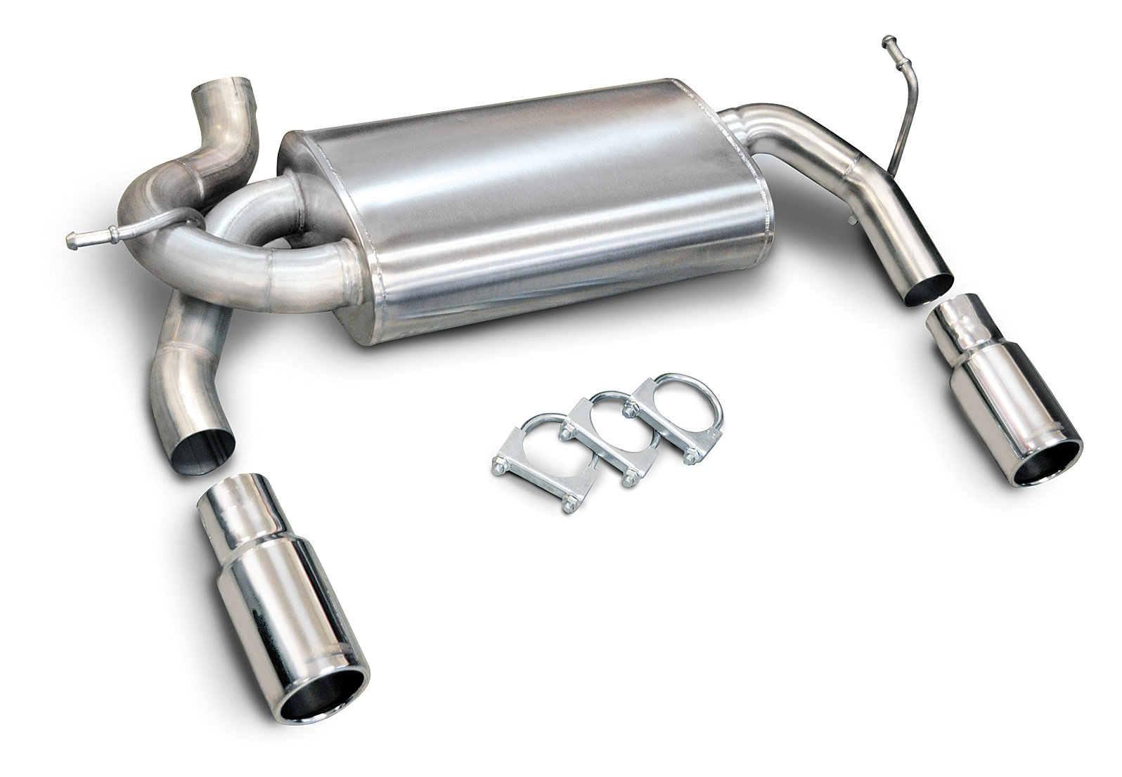 Corsa Performance 24412 dB Performance by Corsa Dual Rear Exit Axle Back Exhaust for 07-18 Jeep Wrangler JK