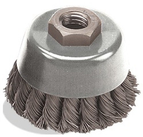 2-3/4 x .020 x 5/8-11 Knot Cup, Tempered Wire