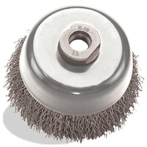6 x .015 x 5/8-11 Crimped Cup, Tempered Wire