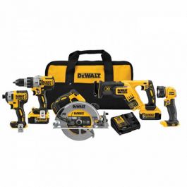 DeWalt 20V MAX XR 5pc Combo Kit