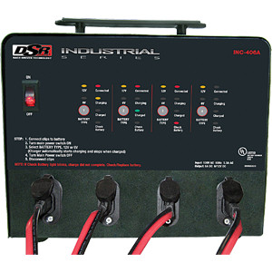 6 Amp Digital 4 Bank Battery Charging Station INC406A (Discontinued)