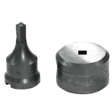 Edwards PDSQ1/4 1/4" Square Punch & Die Set with Key-Way