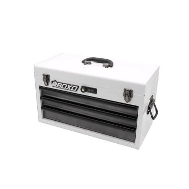 Boxo ECC20301-001R2 133-Piece Metric Tool Set with White 3-Drawer Hand Carry Box