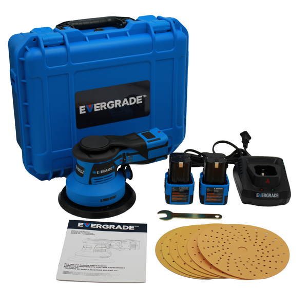Evergrade Cordless Sander Kit EVK-332K Blue 3/32" 2.5 mm Offset