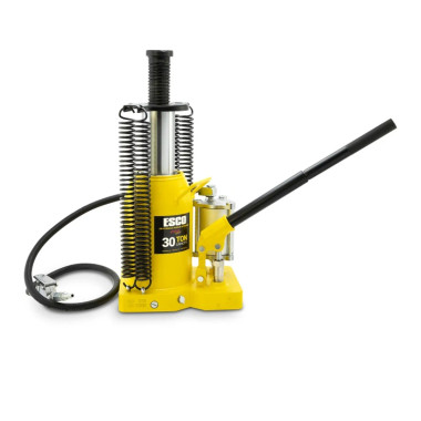 Esco 10383 Bottle Jack, 30 Ton, Air/Hydraulic, Heavy Duty Welded Base