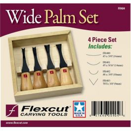Flexcut 4pc Wide Palm Carving Set