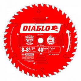 Freud D0840X 8-1/4" x 40 Tooth Carbide Finish Saw Blade