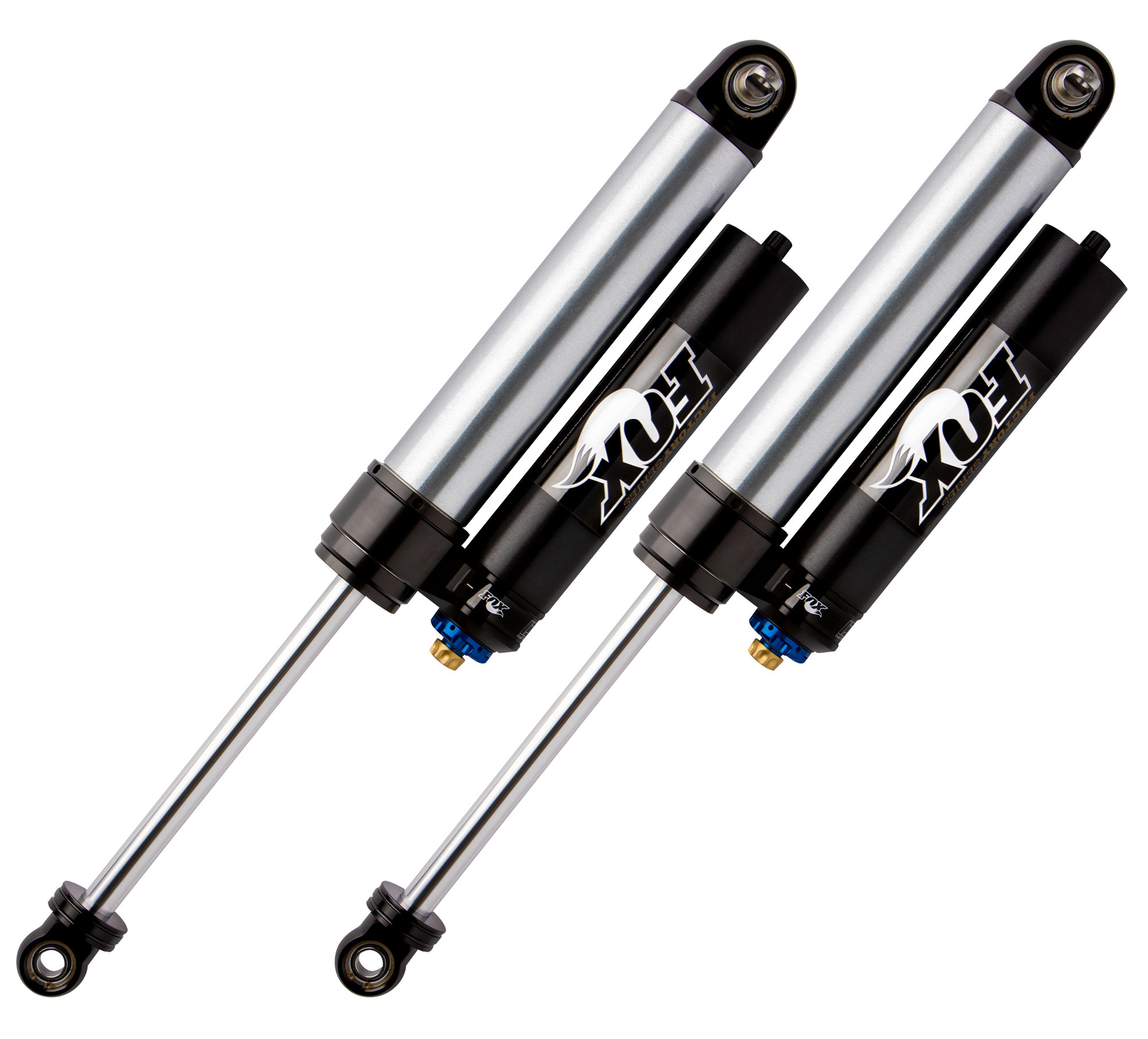 Fox Racing Shox  Rear 2.5 Factory Series Piggyback Reservoir Shock Set with Dual Speed Compression Adjustment for 07-18 Jeep Wrangler JK