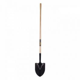 Garant Round Point Shovel with Long Wood Handle