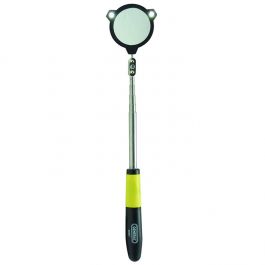 General Tools Telescoping 1-7/8" Round Glass Inspection Mirror with LEDs