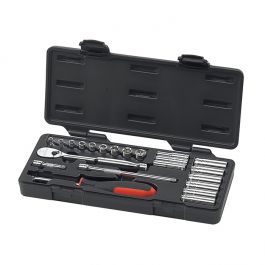 GearWrench 22pc 1/4" Drive 6 and 12 Point Socket Set with Ratchet - Metric