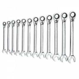 GearWrench 12pc Ratcheting Combination Wrench Set - Reversible - Metric