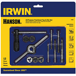 12-PcTap & Hex Die Set with Case IRW24605