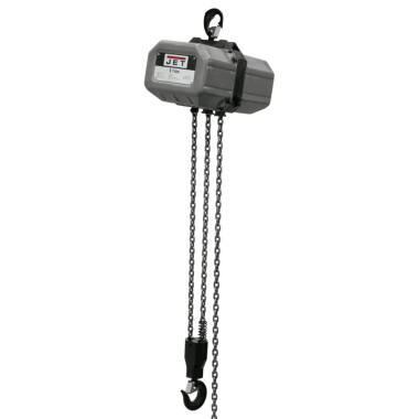 JET Tools 111500 1SS-1C-15, 1 Ton, 1Ph, 15' Lift, 115/230V, Prewired 230V