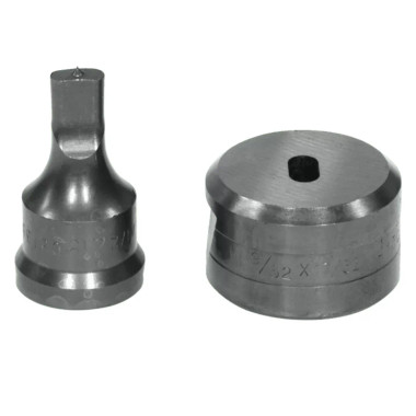 Edwards PDOB1/4X1/2 1/4x1/2 Oblong Punch & Die Set with Key-Way