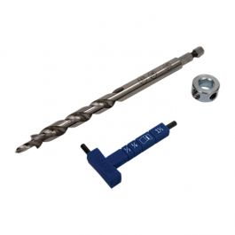 Kreg Pocket Hole Drill Bit with Easy-Set Stop Collar & Material Gauge / Hex Wrench