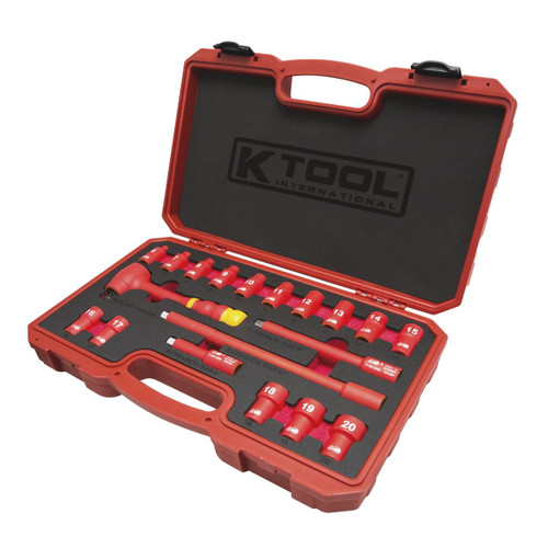 19 Piece 3/8" Drive 6 Point Insulated Socket Wrench Set (Replaced by 68100)