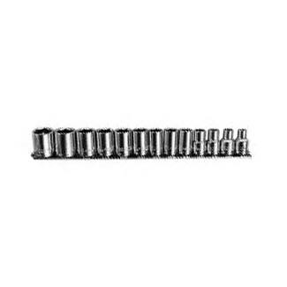 13 Piece 3/8 inDrive Metric Chrome Socket Set