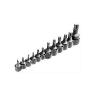 12 Piece 1/4 in , 3/8 inand 1/2 inDrive Torx Socket Set