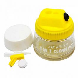 Magnum 3-In-1 Airbrush Cleaning Pot, 2-Brush Capacity - HS777