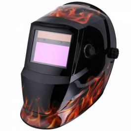 Magnum Auto-Darkening Welding Helmet, 2-Sensor, Red Flame - WHA1FLA
