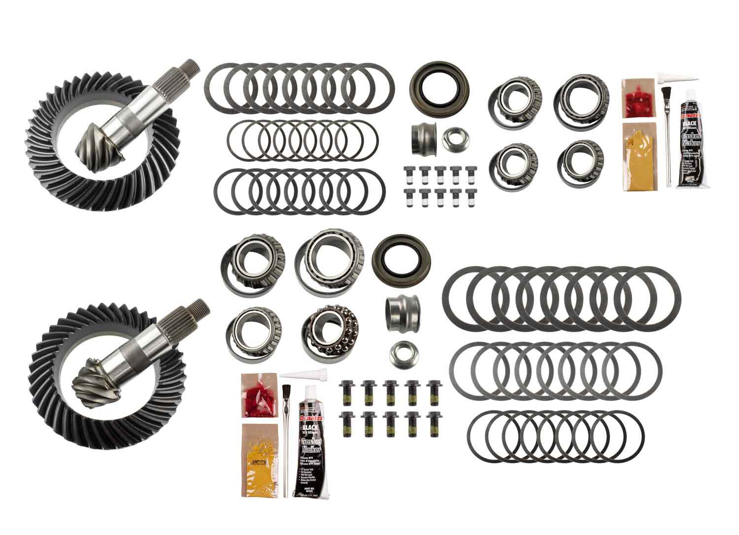 Motive Gear Differential Ring & Pinion Front and Rear Complete Kit for 18-26 Jeep Wrangler JL & Gladiator JT Rubicon with Dana 44 Front & Rear Axle